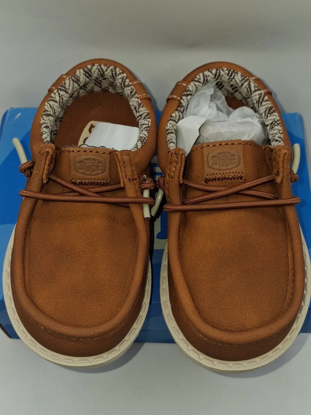 Hey Dude Wally T Classic Size C7 New In Box Color Tan